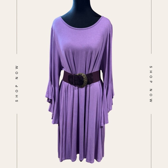 NWT- Beeson River Plus - Purple Oversized Boho Dress women's 2XL - Picture 1 of 7